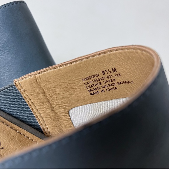 Latigo Distressed Denim Blue Genuine Leather Wood Heel Mules/Clogs - Picture 11 of 13